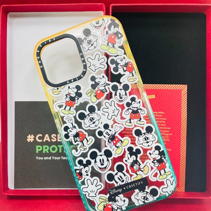 LXB casetify iphone 12 pro max Disney Micky Apple Border gradient