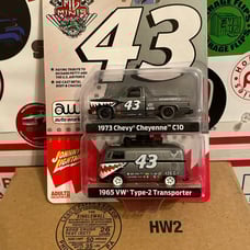 2020 Johnny Lightning/ Auto World two pack Richard Petty 1973 Cheyenne C10 & VW