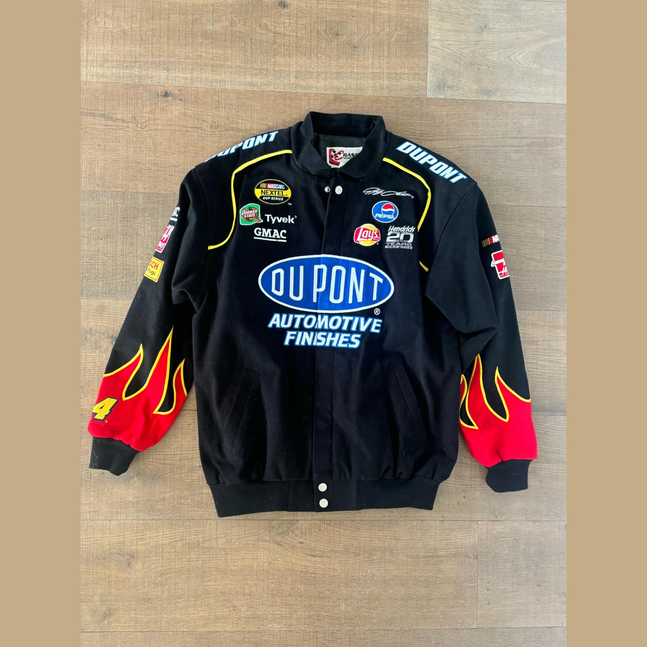 chase authentics flame sleeve dupont jeff gordon jacket