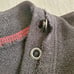 Dolce & Gabbana Black Knit V Neck Grommet Logo Sweater 100% Cotton Italy SZ XXL
