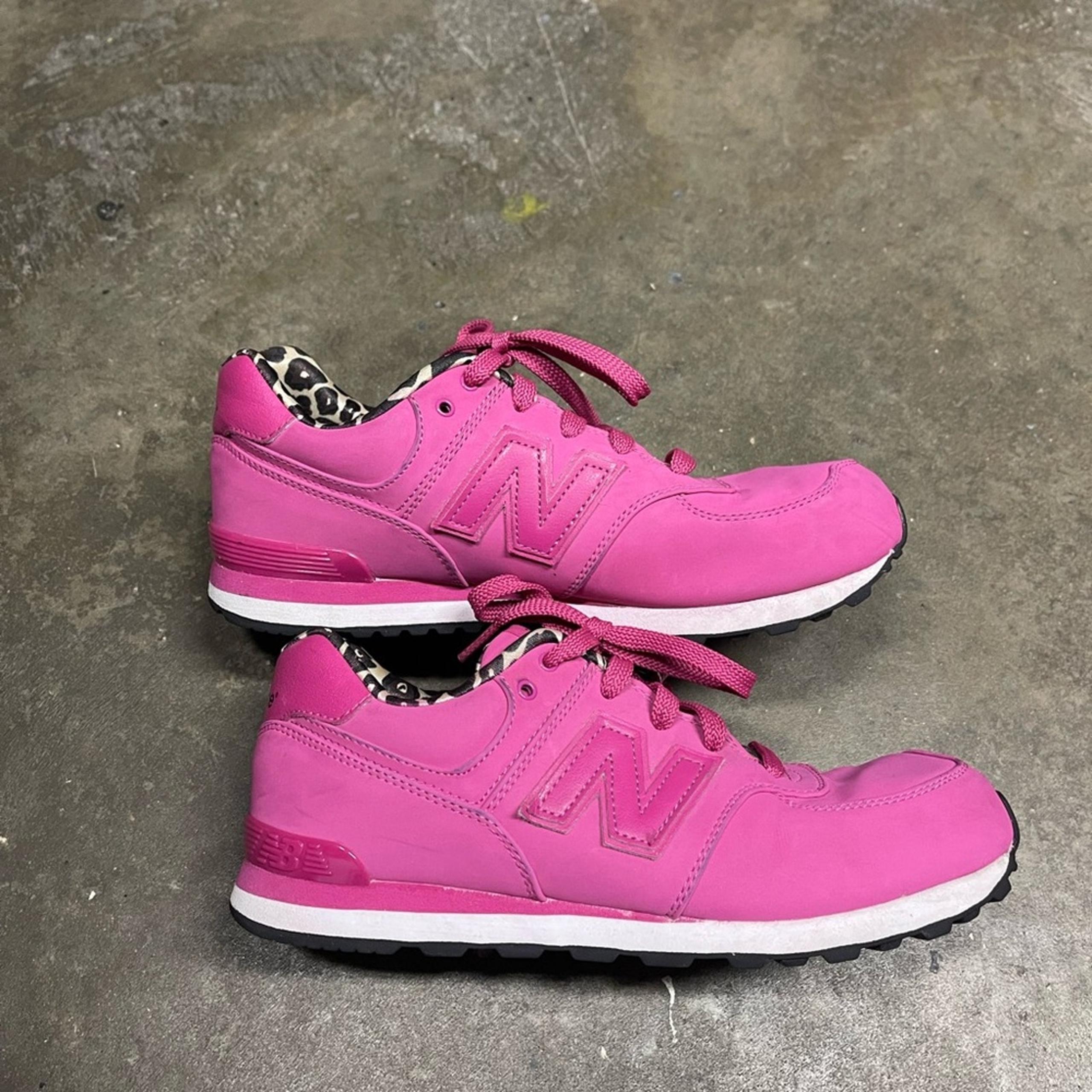 2013 New Balance 574 Pink Leopard Women's Mercari