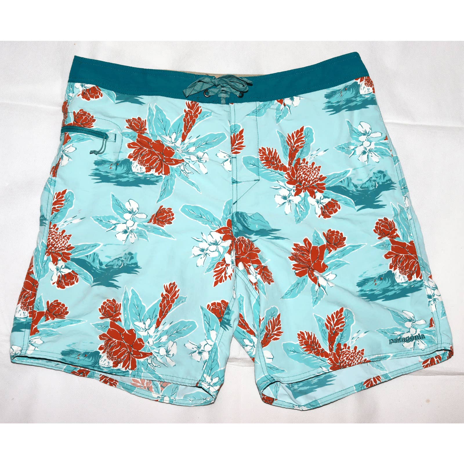 Patagonia Men's Nylon Board Shorts Swim Surf Trunks Size 36