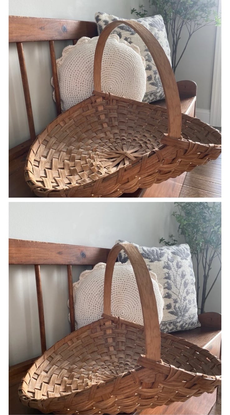 Vintage Harvest Basket (perfect for roses!)
