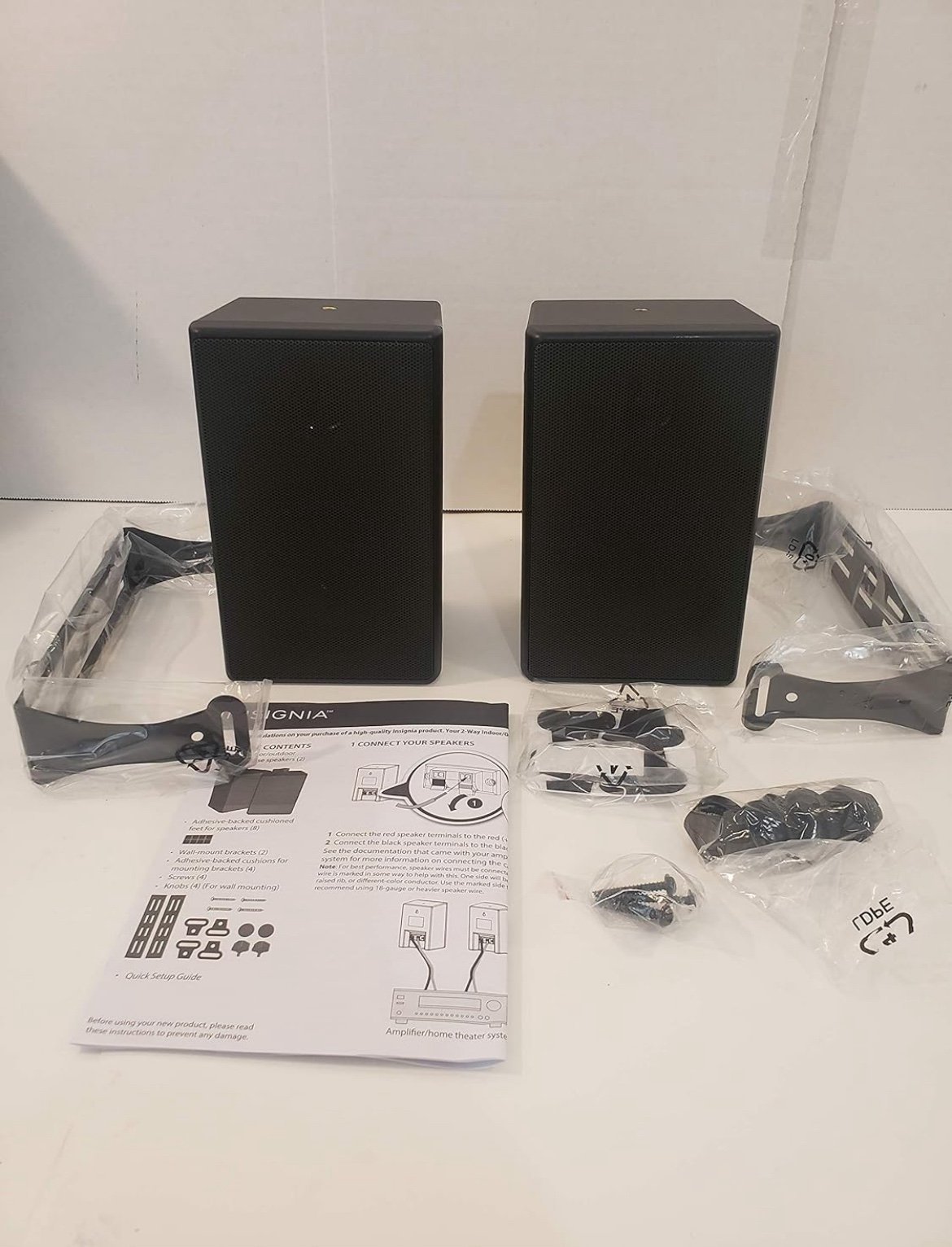 Insignia - 2-way Indoor/outdoor Speakers (Pair)