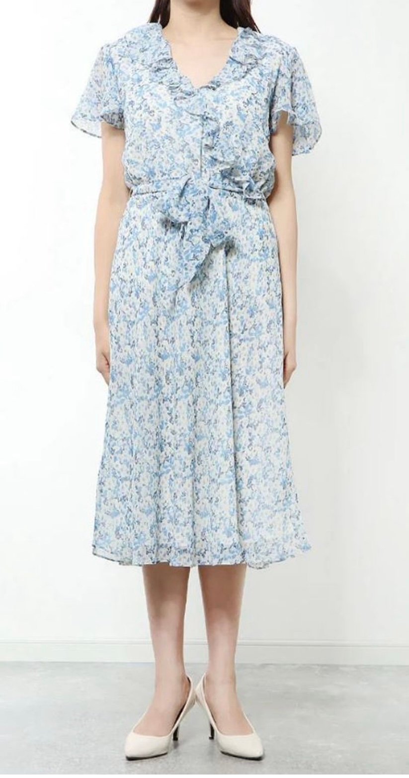 Women’s Lauren Ralph Lauren floral belted midi dress size 6