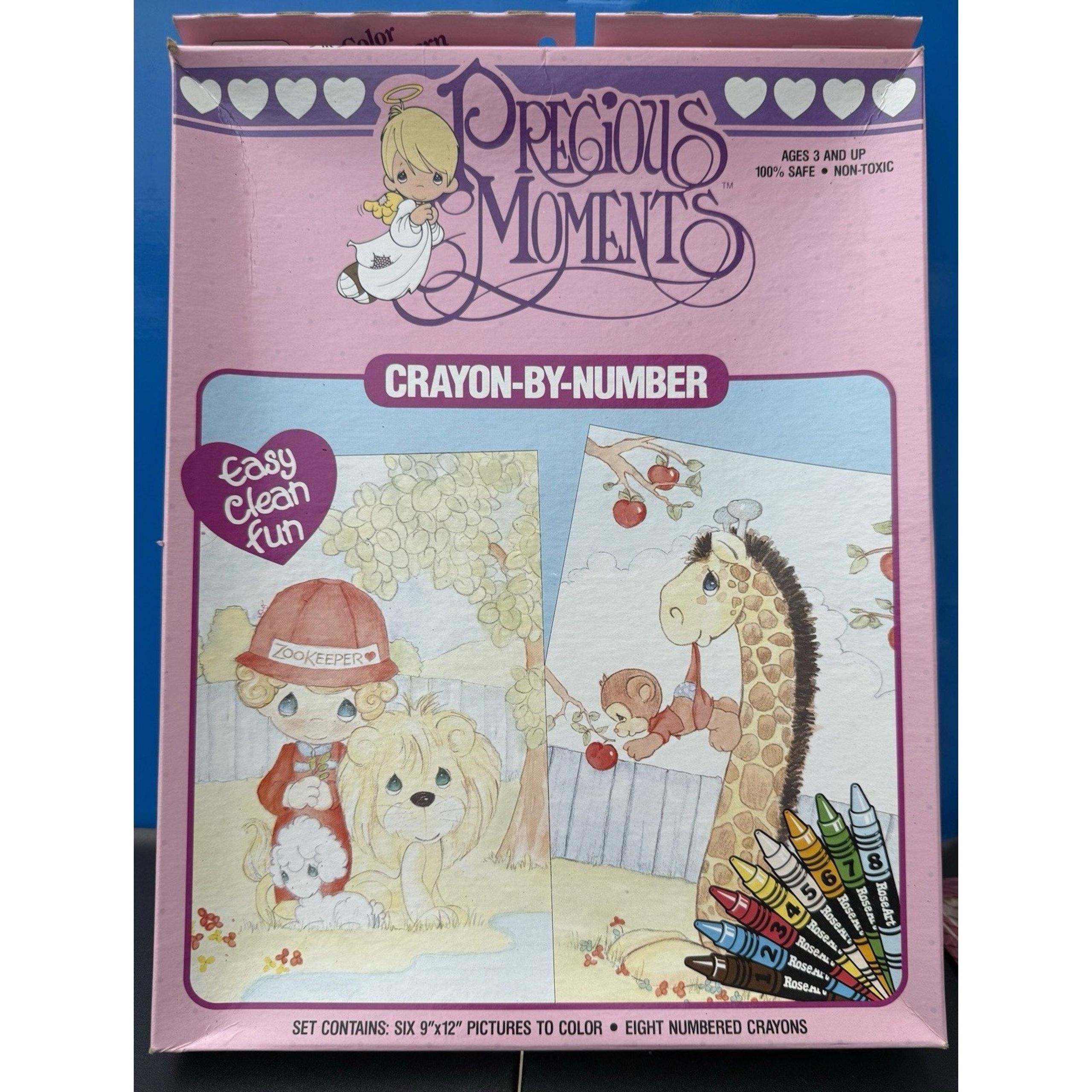 Vintage 1991 Rose Art Precious Moments Crayon By Numbers No 1892 Rare
