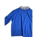 Corle + Hand x Centre Pointe Women's Blue Ruffle Collar Cashmere Sweater Large