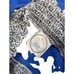 Corle + Hand x Centre Pointe Women's Blue Ruffle Collar Cashmere Sweater Large