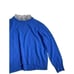 Corle + Hand x Centre Pointe Women's Blue Ruffle Collar Cashmere Sweater Large