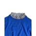 Corle + Hand x Centre Pointe Women's Blue Ruffle Collar Cashmere Sweater Large