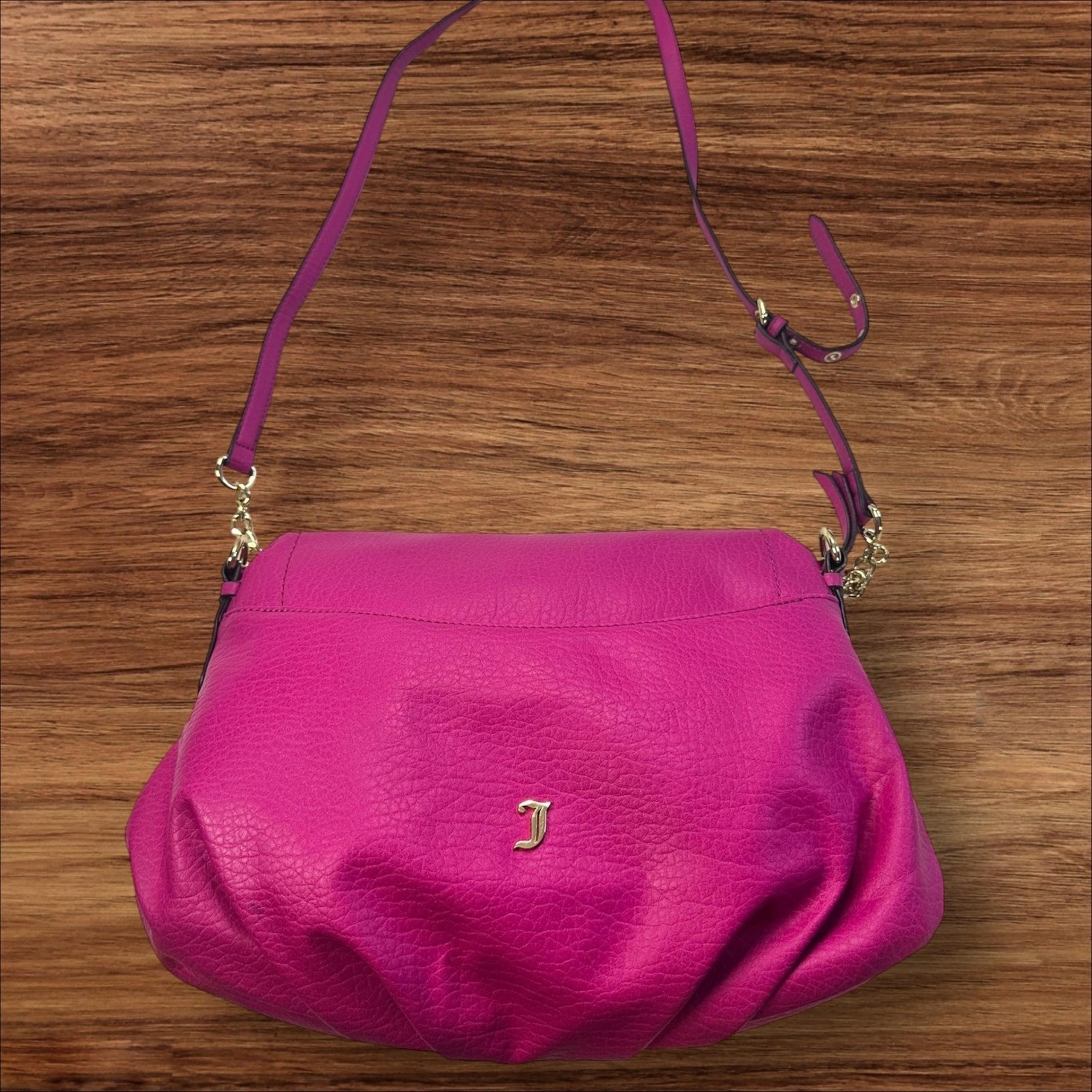 Juicy Couture Pink Crossbody Bag Flap Closure Chain Strap Y2K Purse