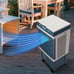 1400-CFM 3-Speed Indoor/Outdoor Portable Evaporative Cooler #55469