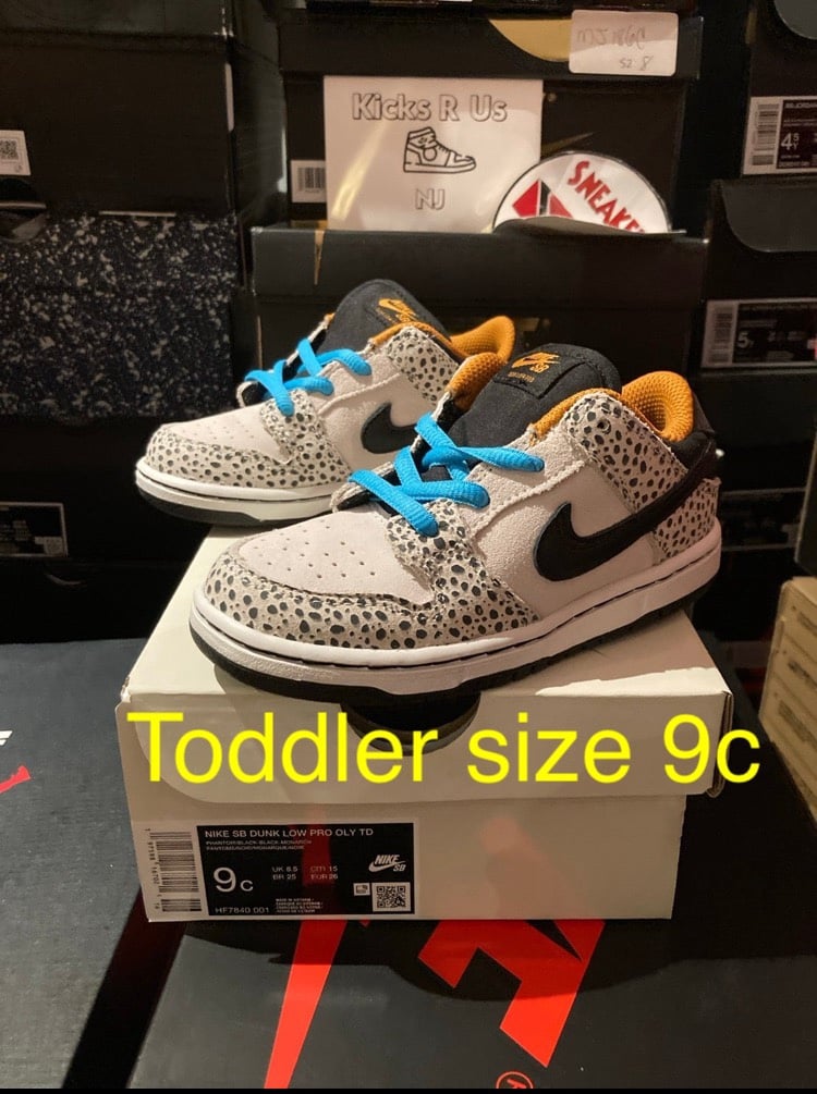 Nike Sb Dunk electric pack toddler size 9c