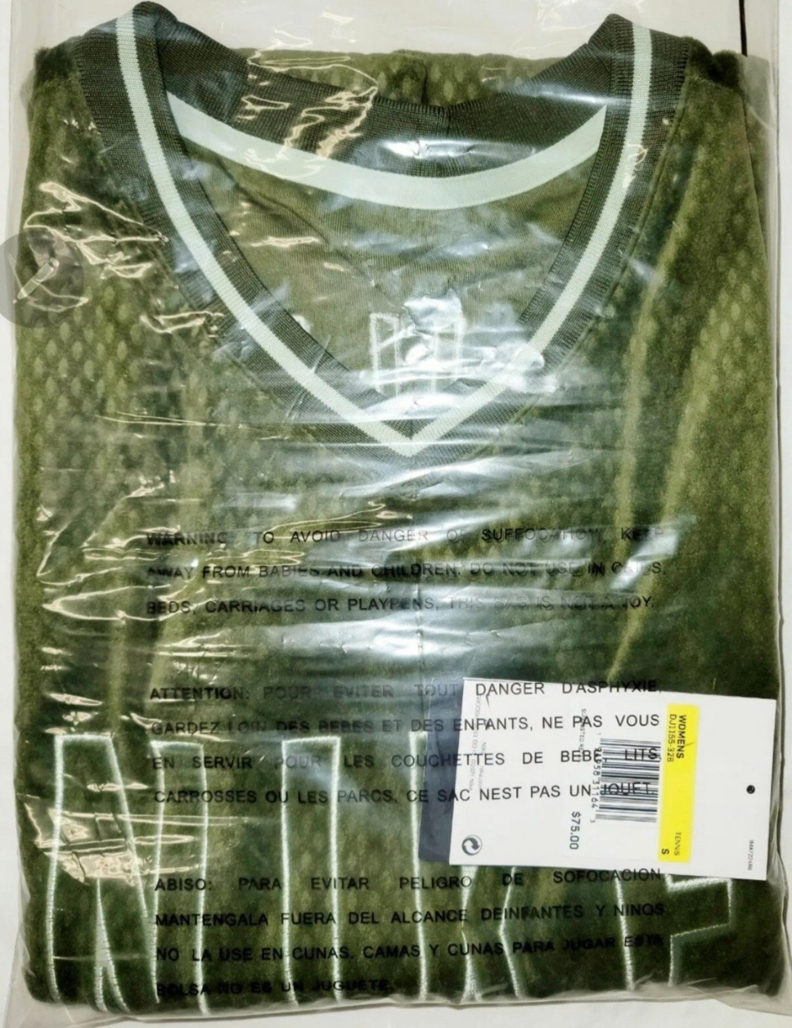 Nike Court Serena Williams Design Tennis Jersey Dress Olive Green Sz S Women NWT