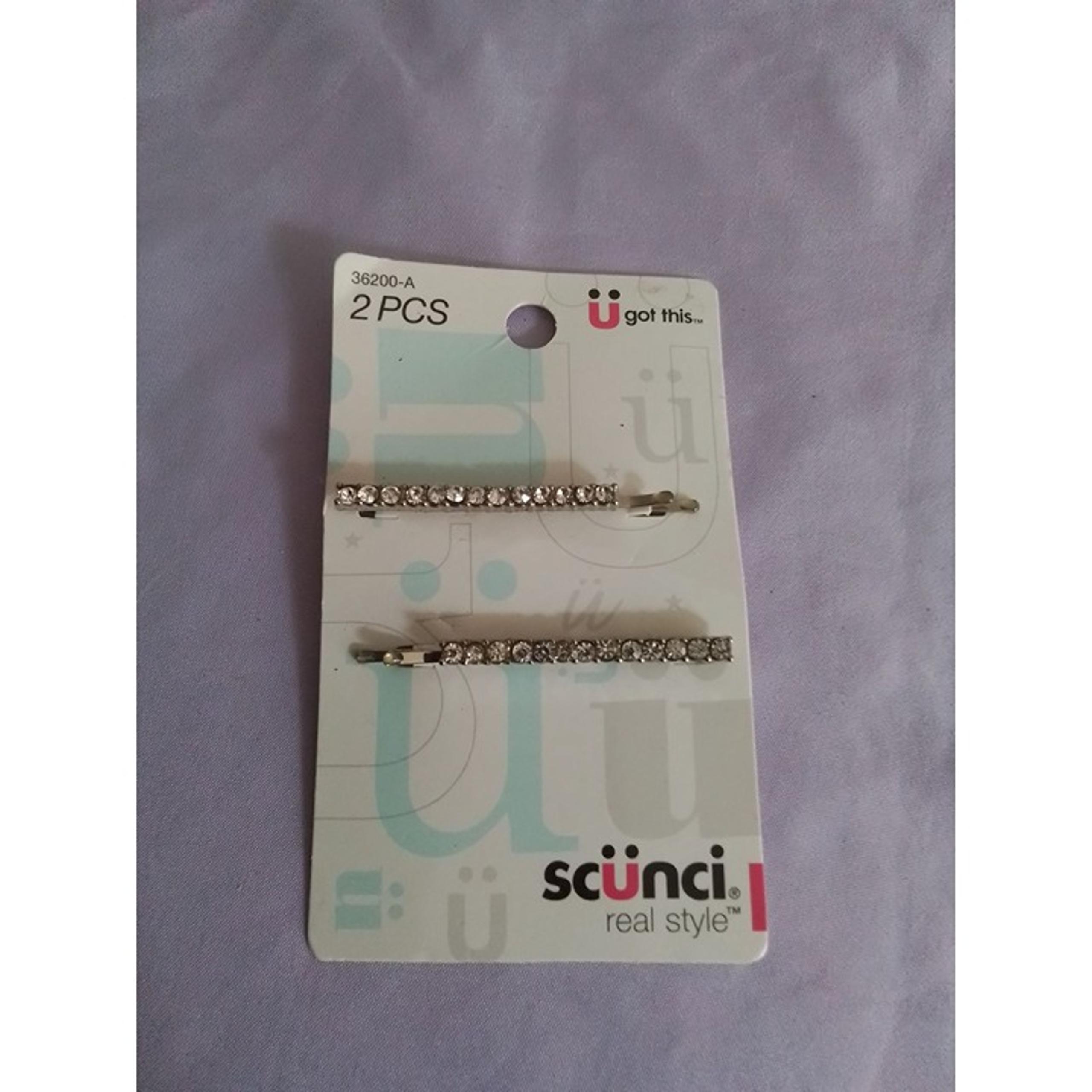 Scünci Rhinestone Hair Bobby Pins 2 Pcs 36200-A