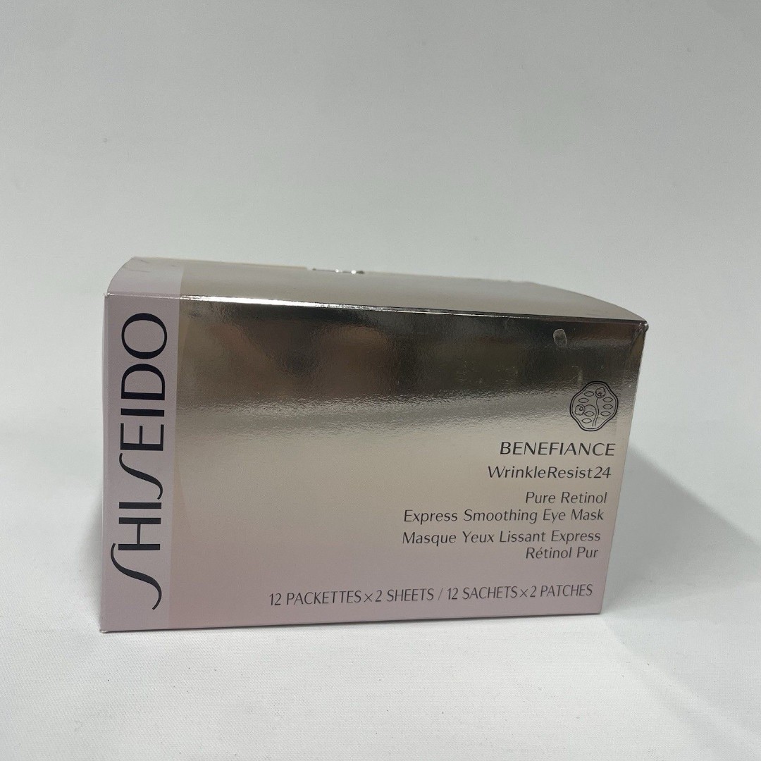 Shiseido Benefiance Wrinkle Resist Pure Retinol Express Eye Mask 12 Sets Of 2