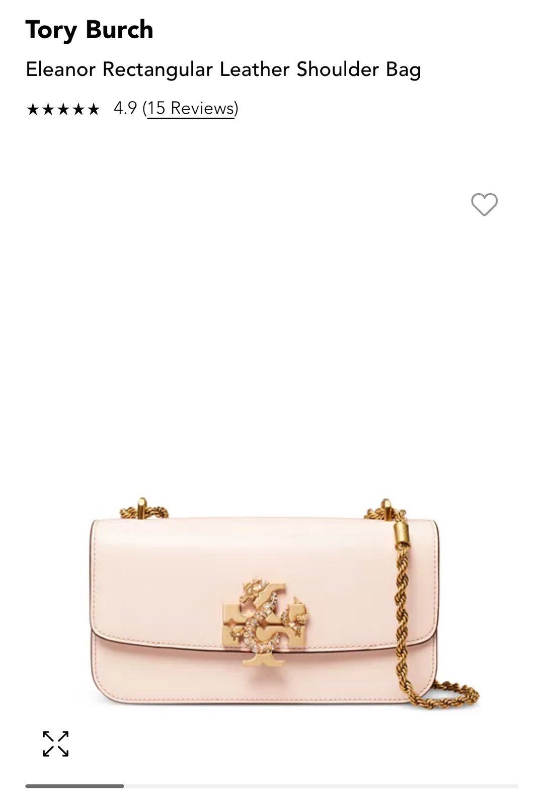 Tory Burch Eleanor Rectangular Leather Shoulder Bag