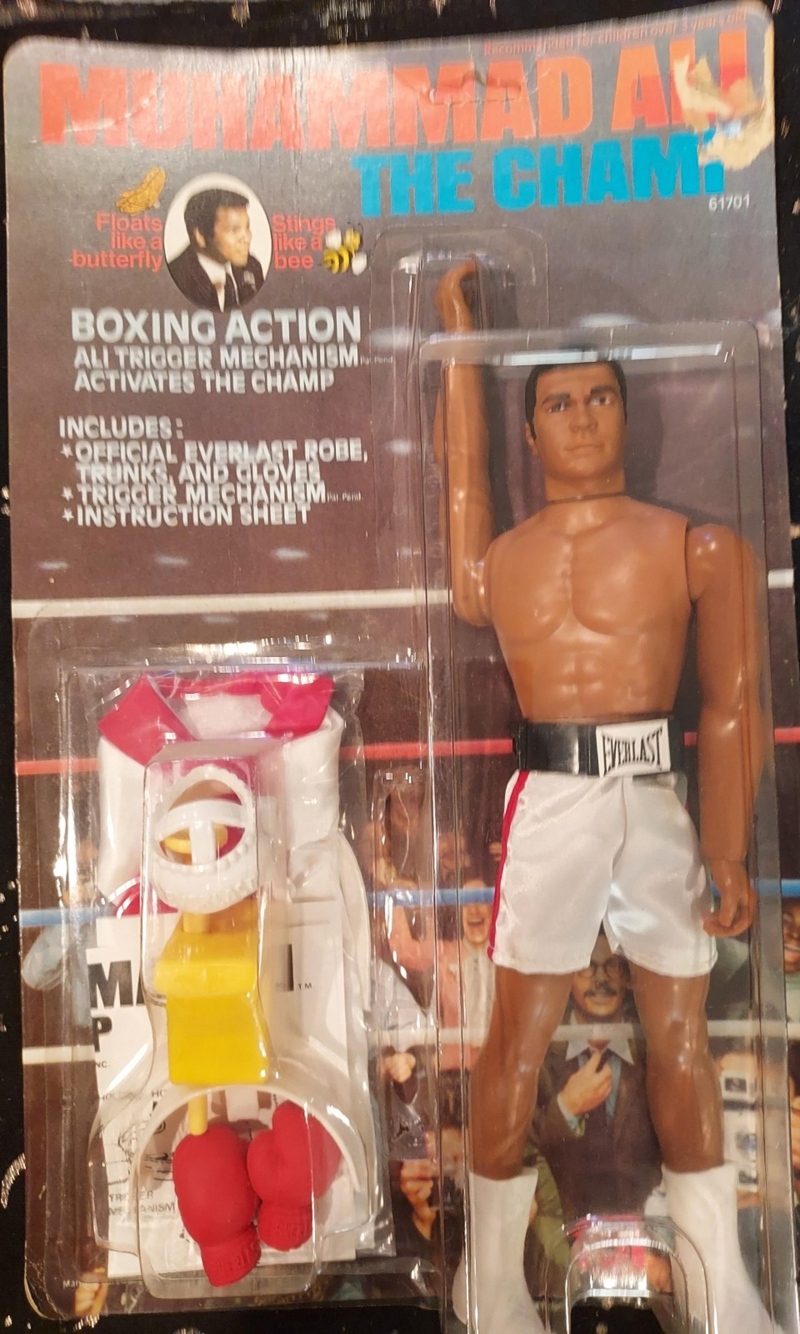 Vintage Rare Muhammad Ali "The Champ" action figure NIP includes glove.