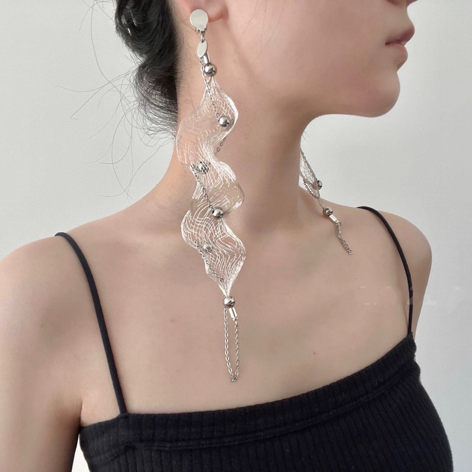 Silver Tassel Earrings