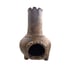 Vintage Handmade Clay Chiminea Candle Holder/Fire Pit With Rustic Design