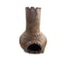 Vintage Handmade Clay Chiminea Candle Holder/Fire Pit With Rustic Design