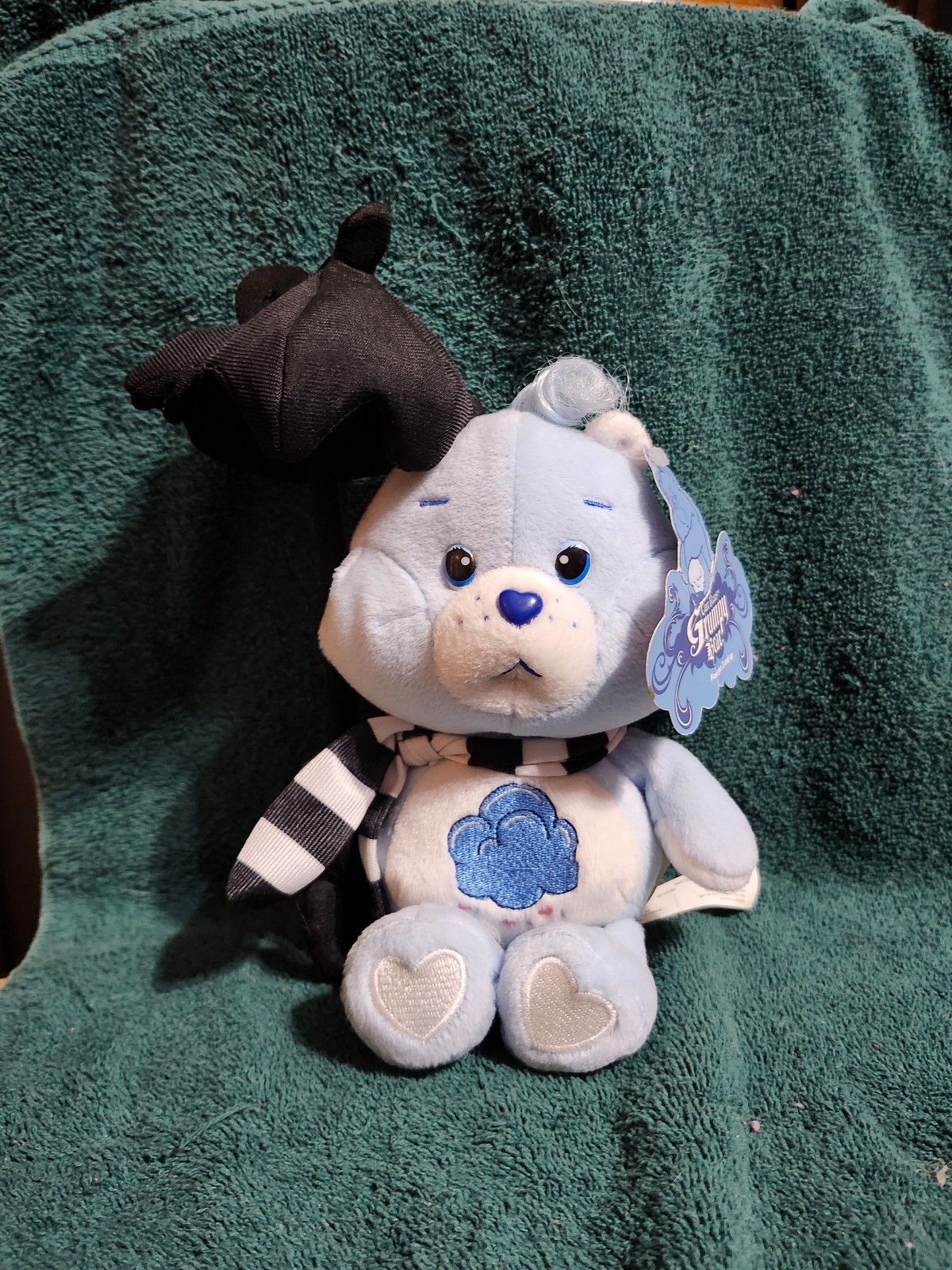 VERY RARE Care Bear Grumpy w/ Umbrella & Scarf 2006