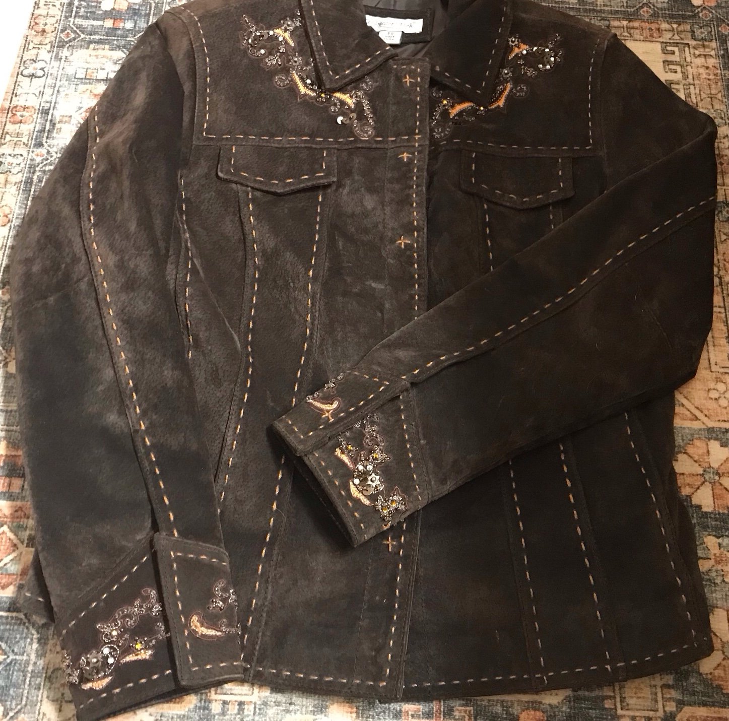 Coldwater Creek suede Jacket petite small