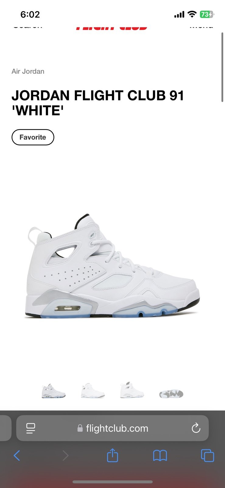 jordan flight club 91 white black metallic