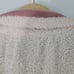 Anthropologie Entro White/Mauve Sherpa Pullover Sweater Sz L Pockets Cozy Warm