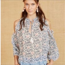 Ulla Johnson Womens Dunia Shoulder Long Sleeve Sz 0