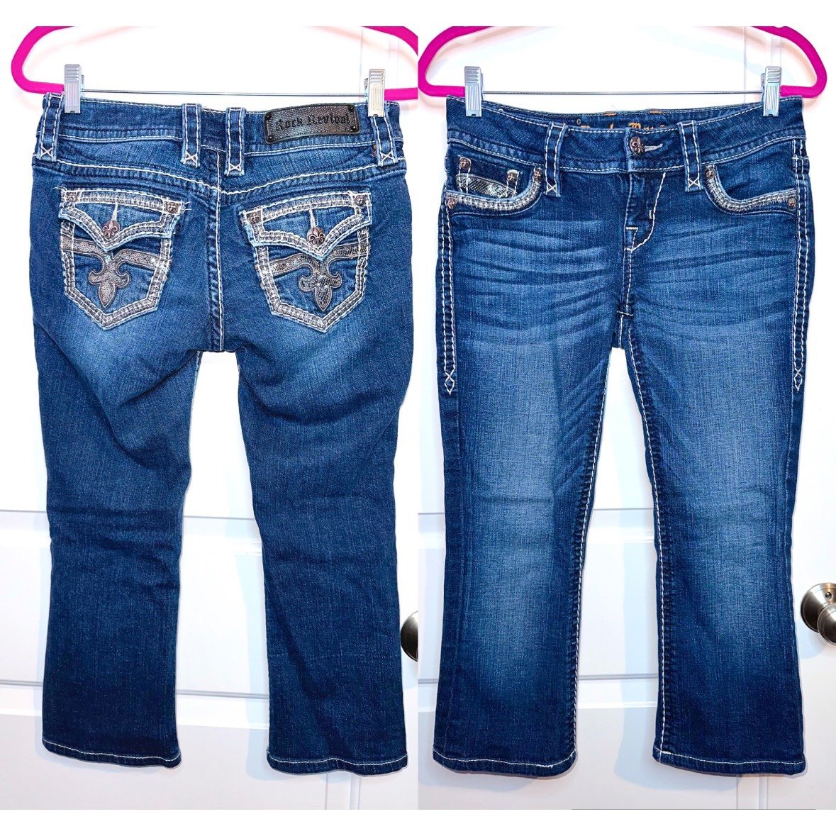 Rock Revival Roux capri bootcut jeans size 27 waist