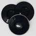 Grand Piano Caster Cups Black Set of 3