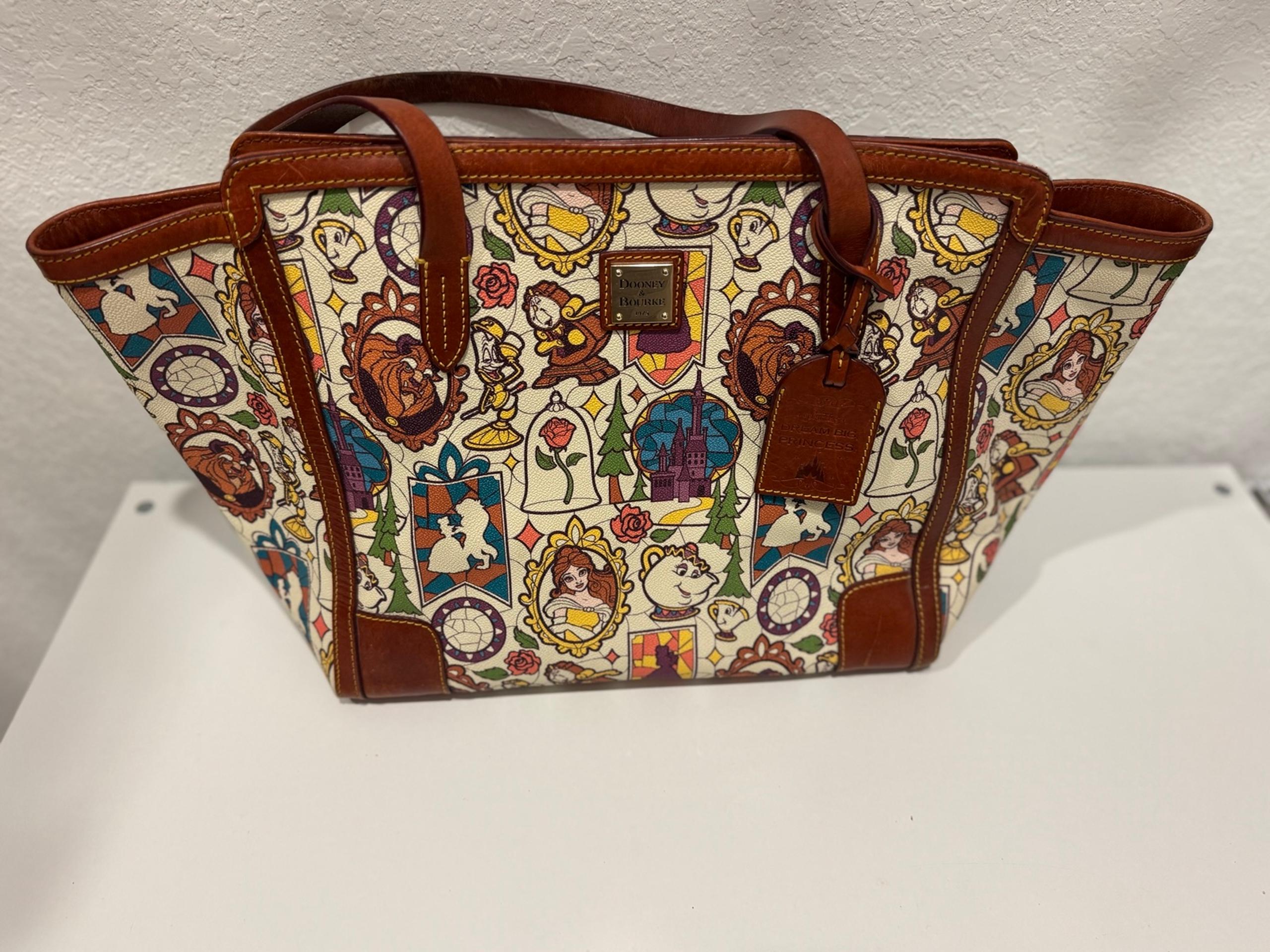 Disney beauty and the beast, Dooney and bourke tote bag