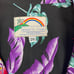 Vintage Paradise Found 2XL Hawaiian Button Down Shirt Purple Magnum PI Parrot