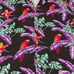 Vintage Paradise Found 2XL Hawaiian Button Down Shirt Purple Magnum PI Parrot