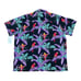 Vintage Paradise Found 2XL Hawaiian Button Down Shirt Purple Magnum PI Parrot