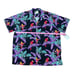 Vintage Paradise Found 2XL Hawaiian Button Down Shirt Purple Magnum PI Parrot