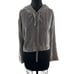Cloth & Stone Velour Hoodie Jacket Gray Long Sleeves Pullover Size M Medium