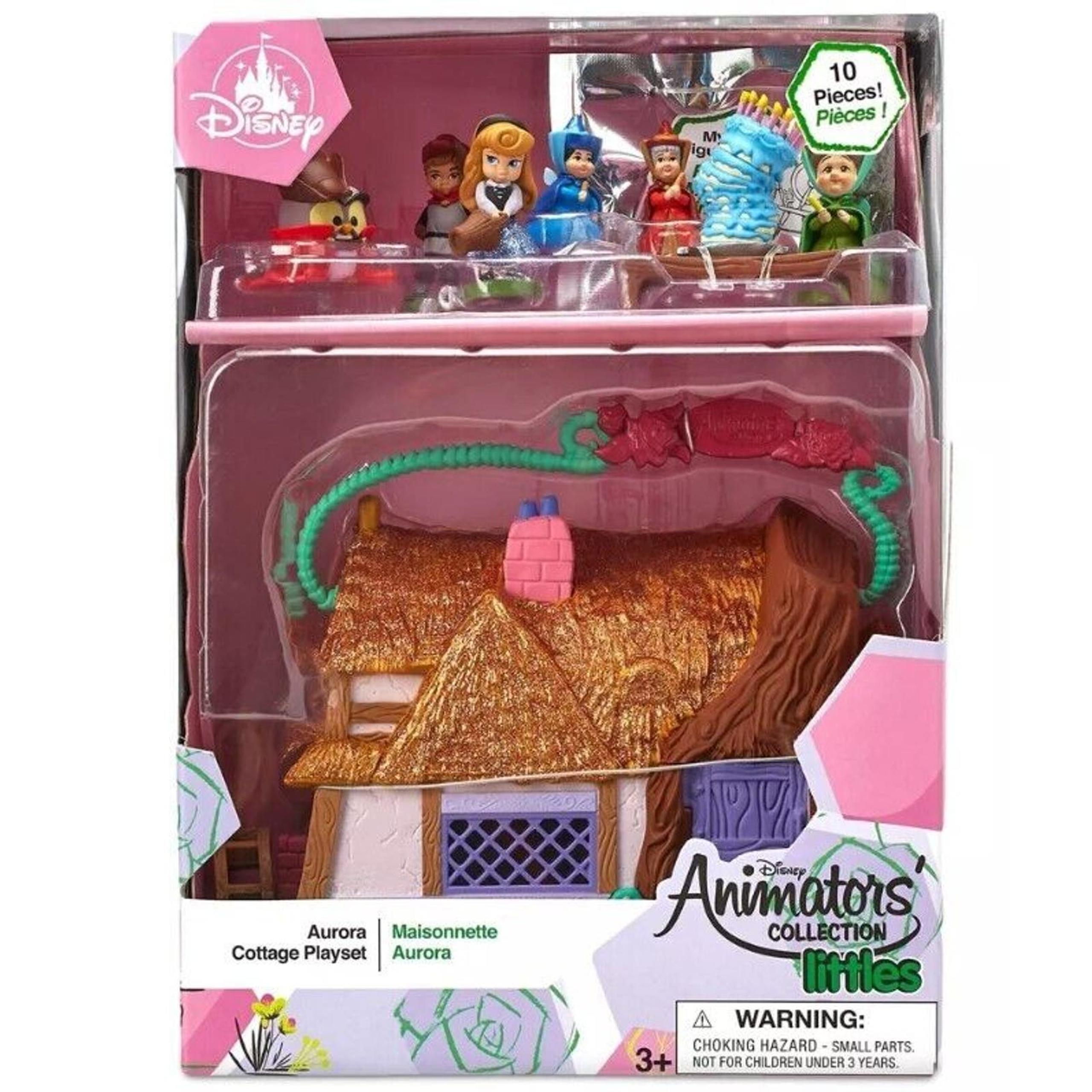 Disney Animators' Collection Littles Sleeping Beauty Aurora Cottage Playset NEW!