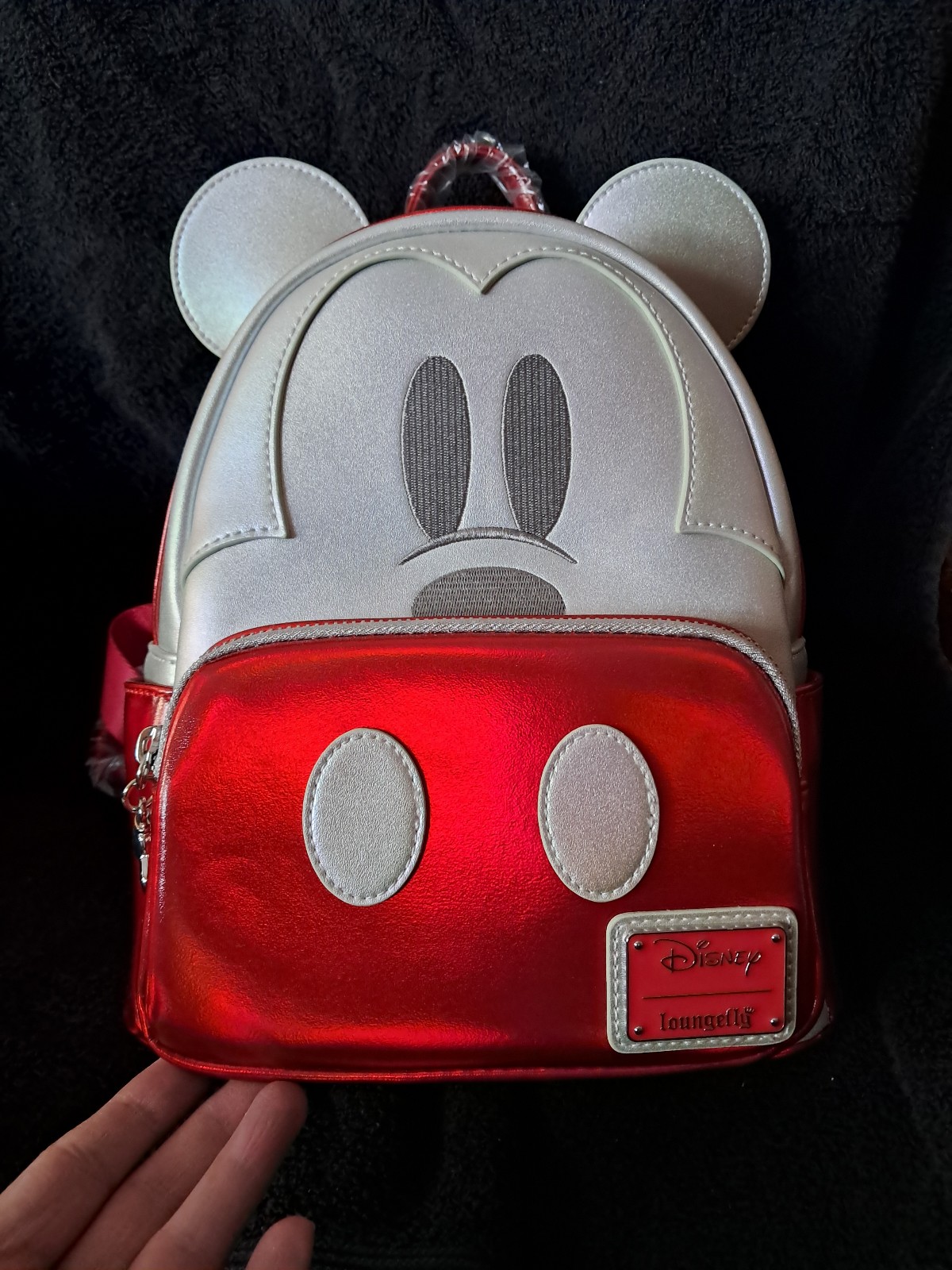 Platinum Mickey Disney 100 Loungefly Mini Backpack