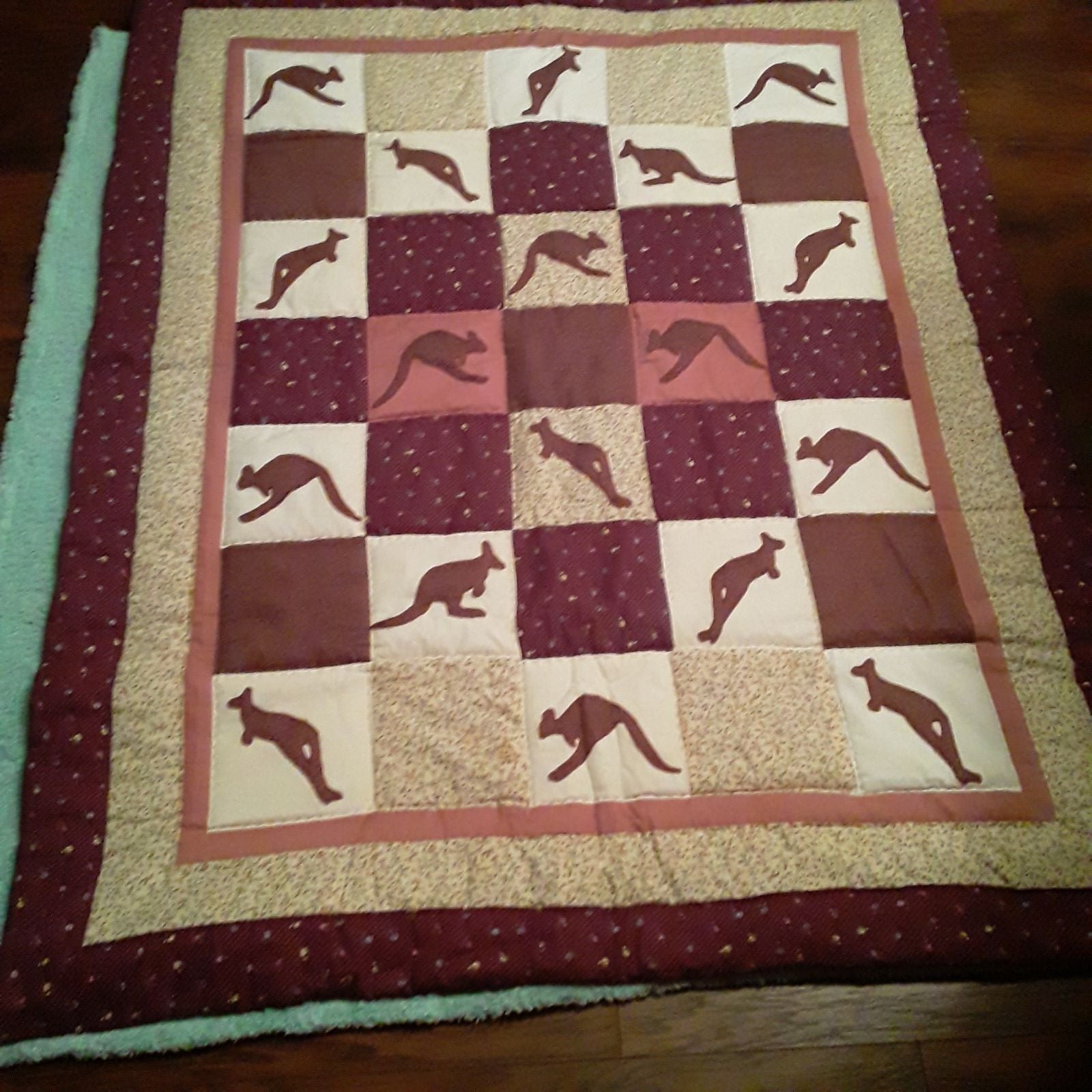 Quilt Blanket handmade Kangaroo