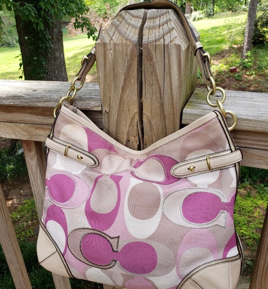 PINK Poppy Coach purse
