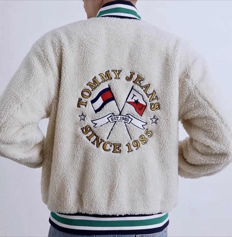 Tommy Jeans Sherpa Fleece Bomber Jacket
