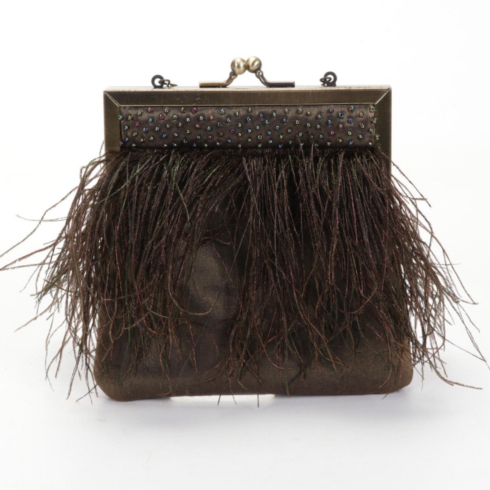 Inge Christopher Feathered Purse