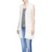 Vince Fringed Cable Knit Vest Cardigan