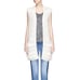 Vince Fringed Cable Knit Vest Cardigan