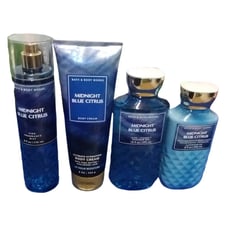 Bath and Body Works DISCONTINUED 4PCS Bundle of MIDNIGHT BLUE CITRUS rare