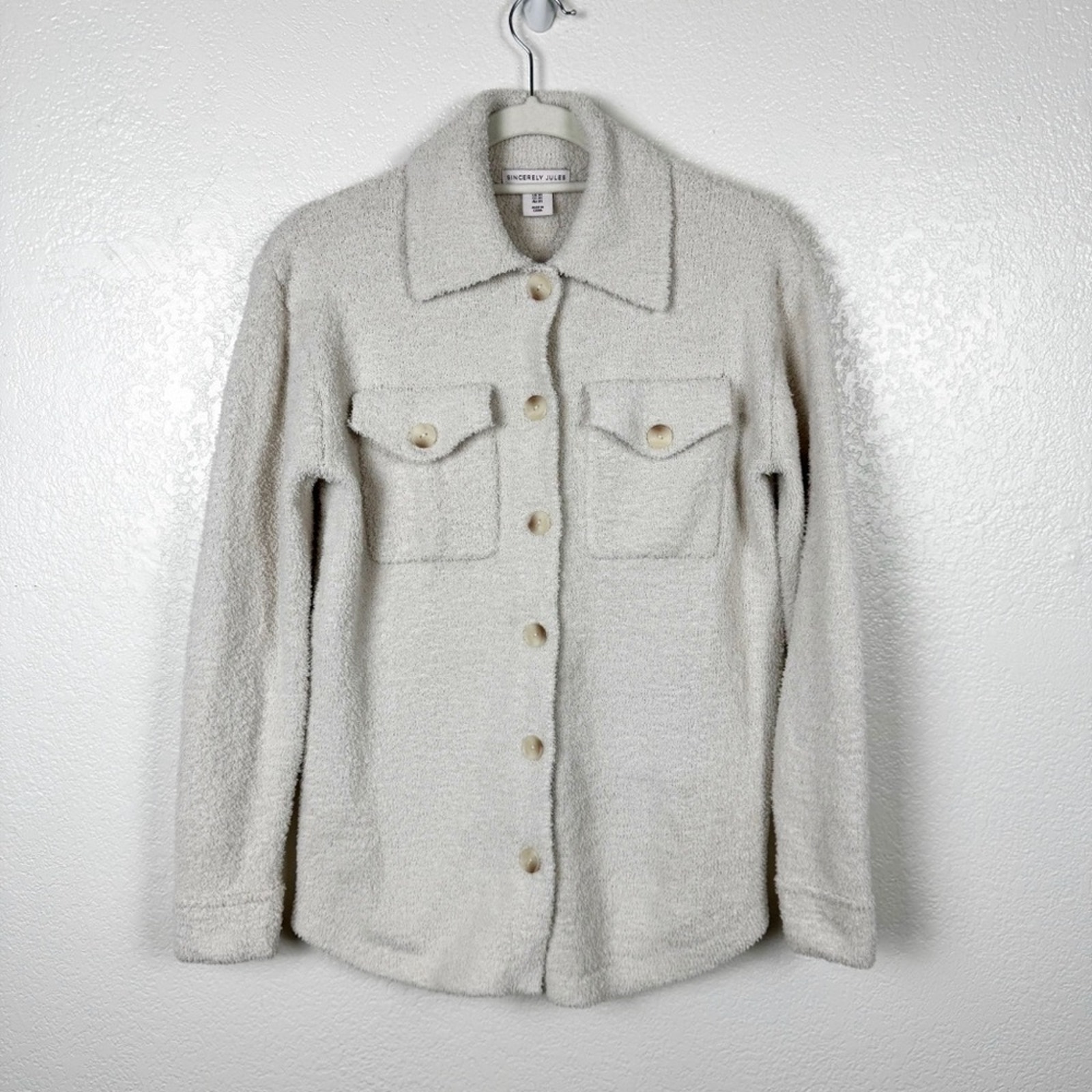 Sincerely Jules Cream Super Soft Shacket Size XS