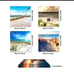 4 pc Canvas Prints Blue Sky & Beach Scene Wall Art 30cm×30cm