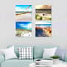 4 pc Canvas Prints Blue Sky & Beach Scene Wall Art 30cm×30cm